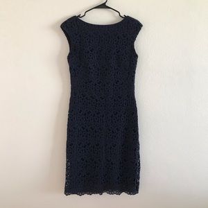 Ralph Lauren Navy Lace Cocktail Dress